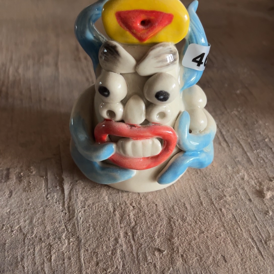 摆件纯手工抽象陶瓷摆件微瑕463