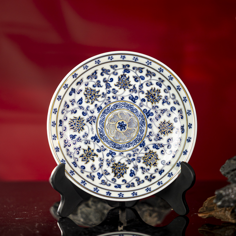 【墨舍柴窑】墨舍柴窑描金缠枝莲壶承茶道（花心） moshe1462