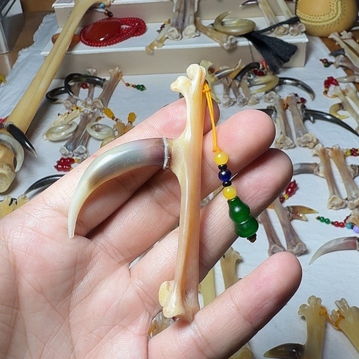 鹿骨手串/手链单只弯钩鸡爪骨