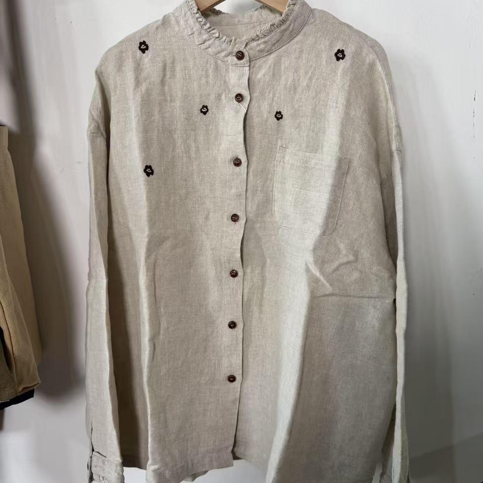 【梅花】汉麻雨露麻绣花外套WH-252 A