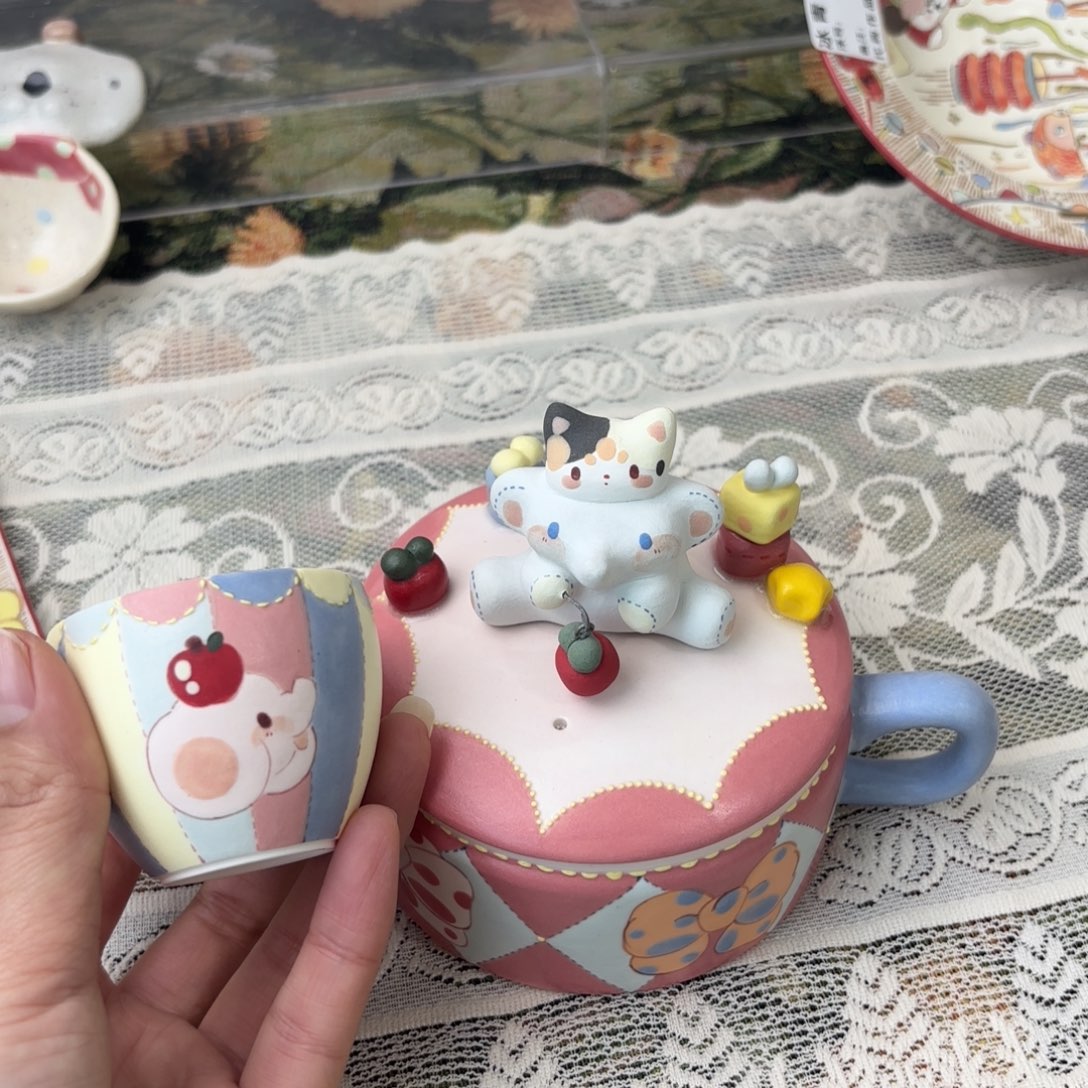 ?***孩一只小兔老师景德镇手作