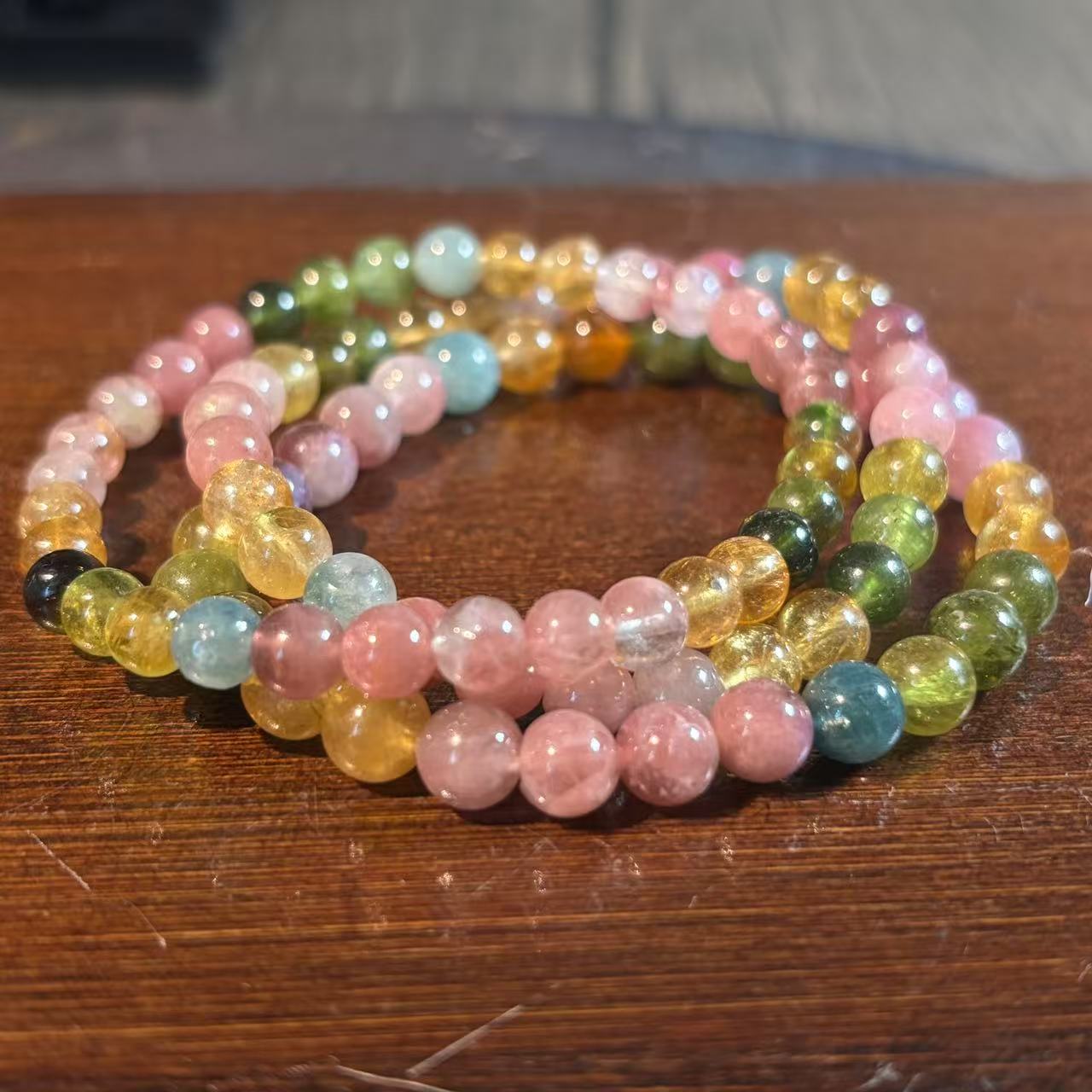 【书记甄选】天然碧玺单圈手链多样式发一件约6mm  XL2322