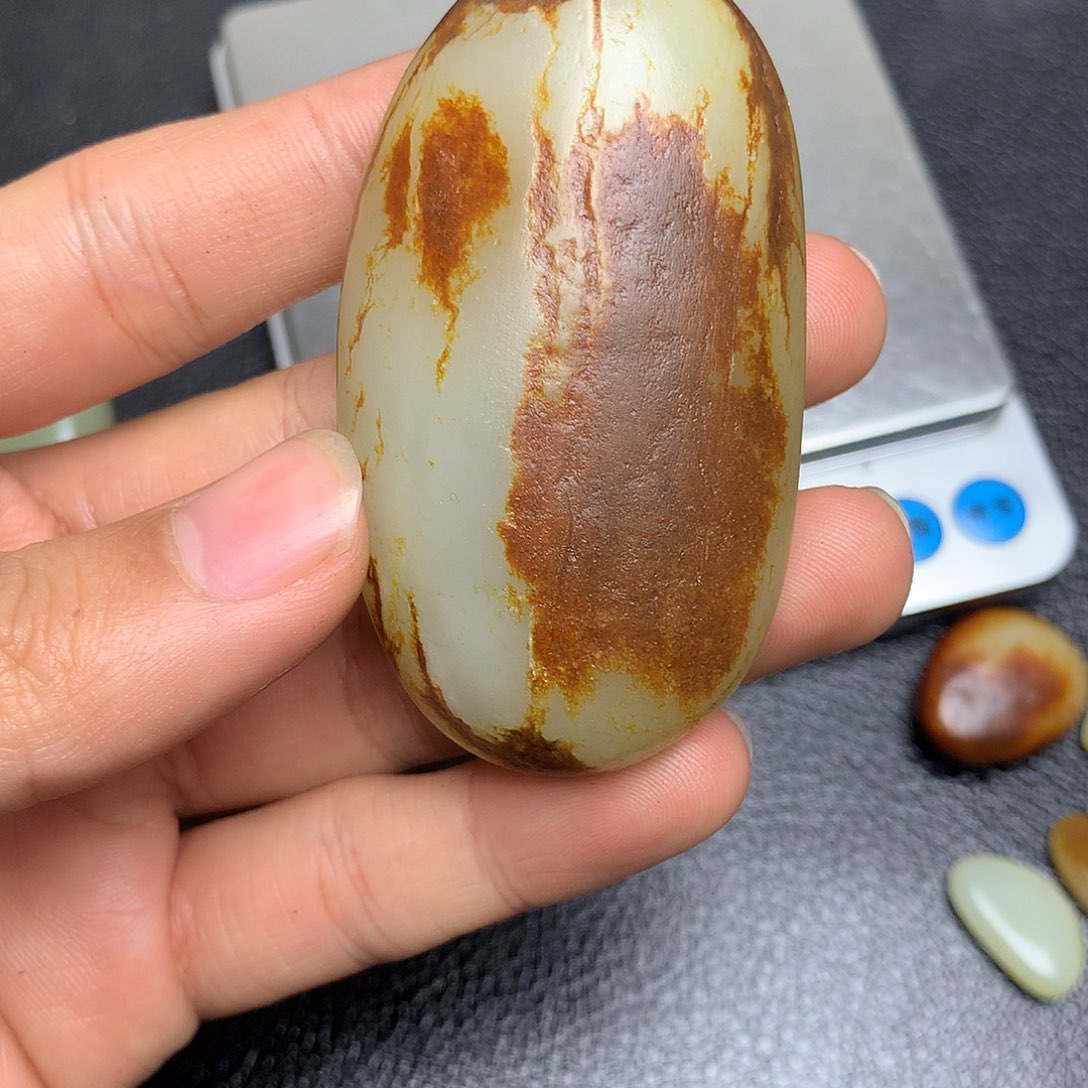 快***好和田玉未镶嵌挂件