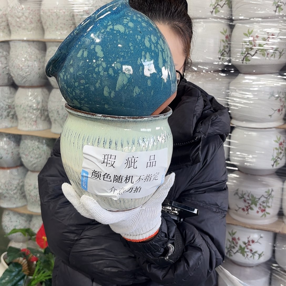 红陶瑕疵高15/15两个