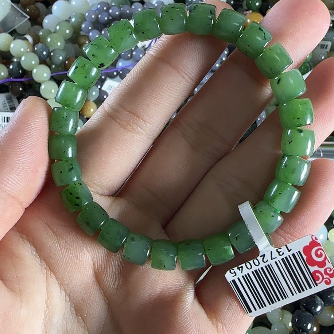 和田玉手链未镶嵌37