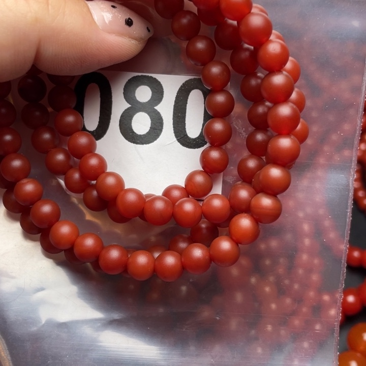 南红玛瑙手链未镶嵌溪**妈