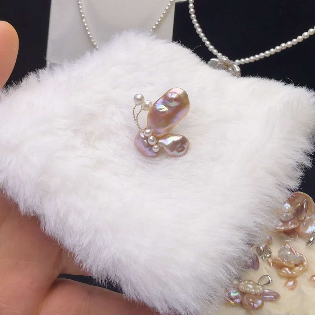 颈饰钛钢淡水珍珠