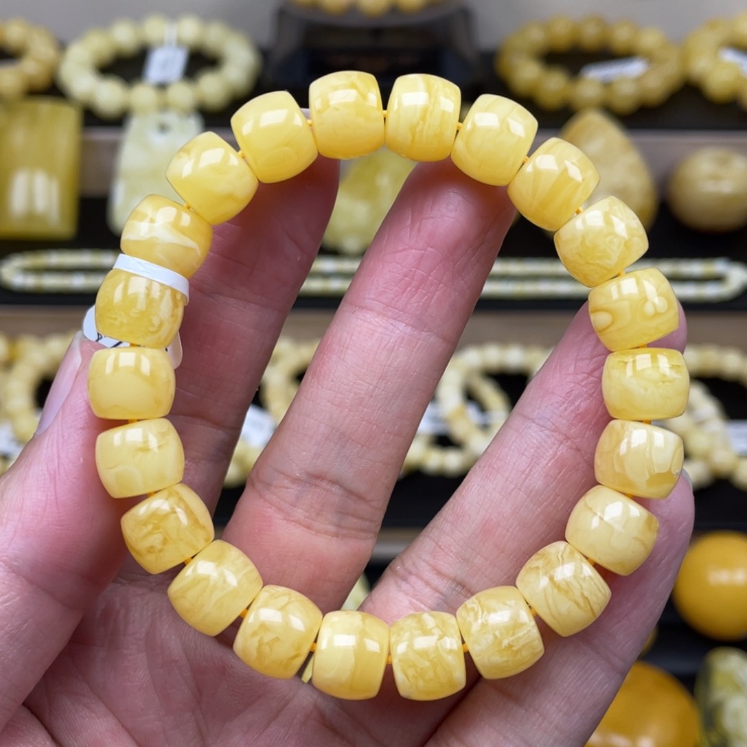 琥珀裸石未镶嵌琥珀蜜蜡