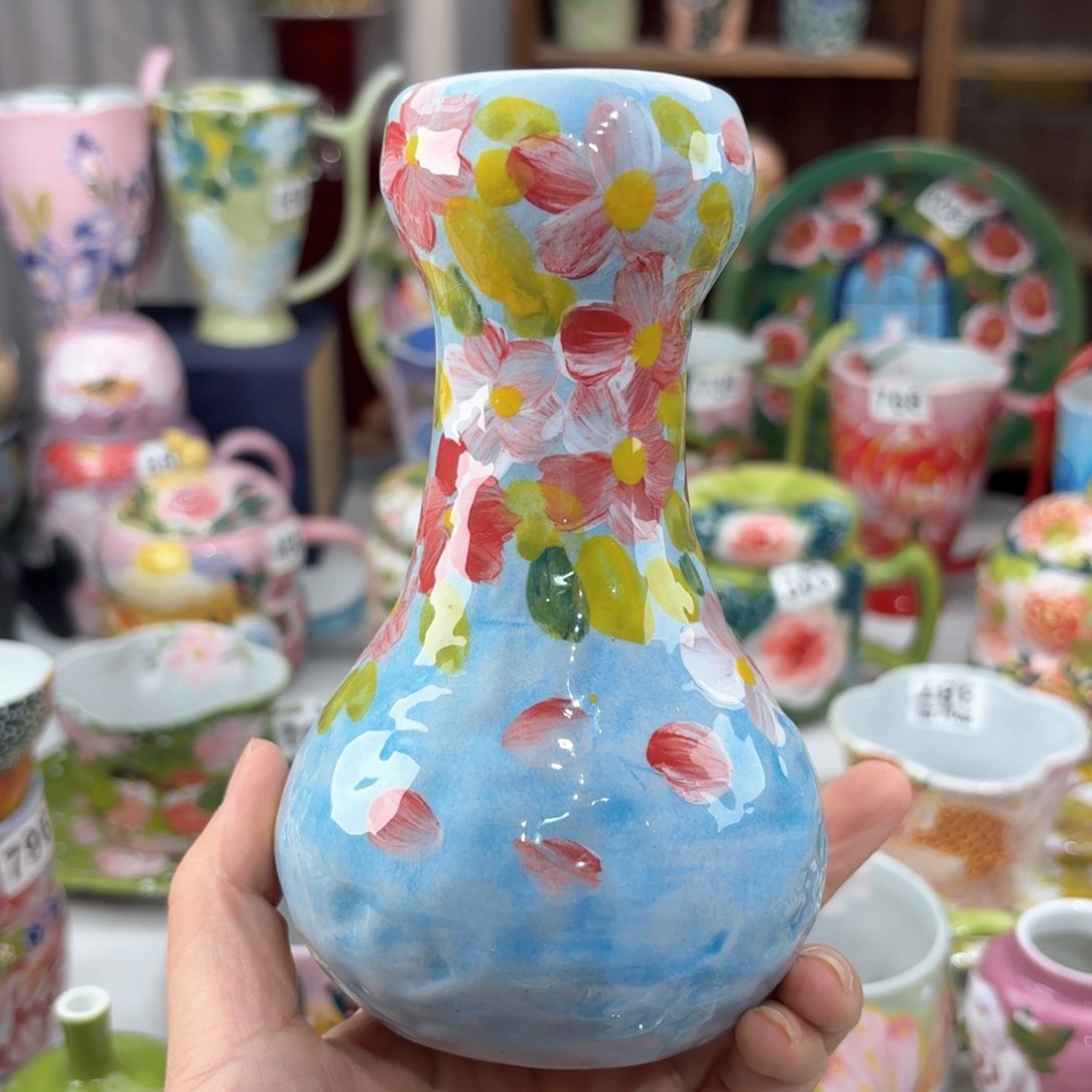 景德镇手绘高温釉下彩陶瓷茶具