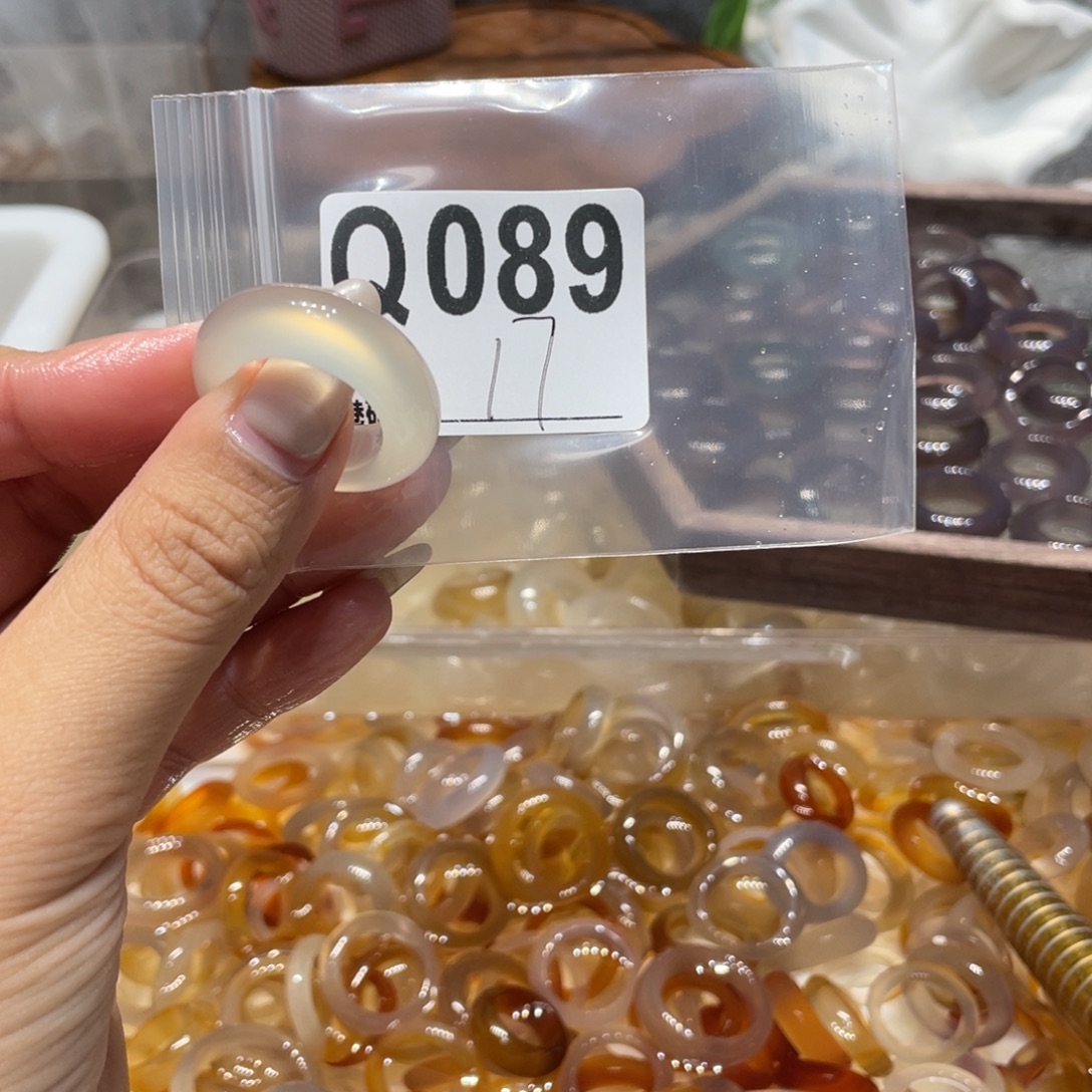 玛瑙/玉髓未镶嵌戒指089
