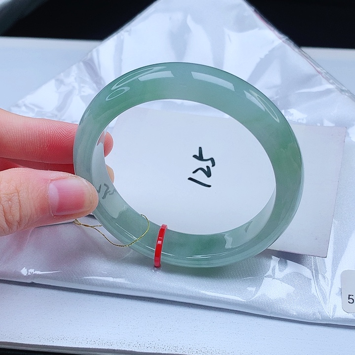 翡翠手镯未镶嵌缅甸天然a货手镯54