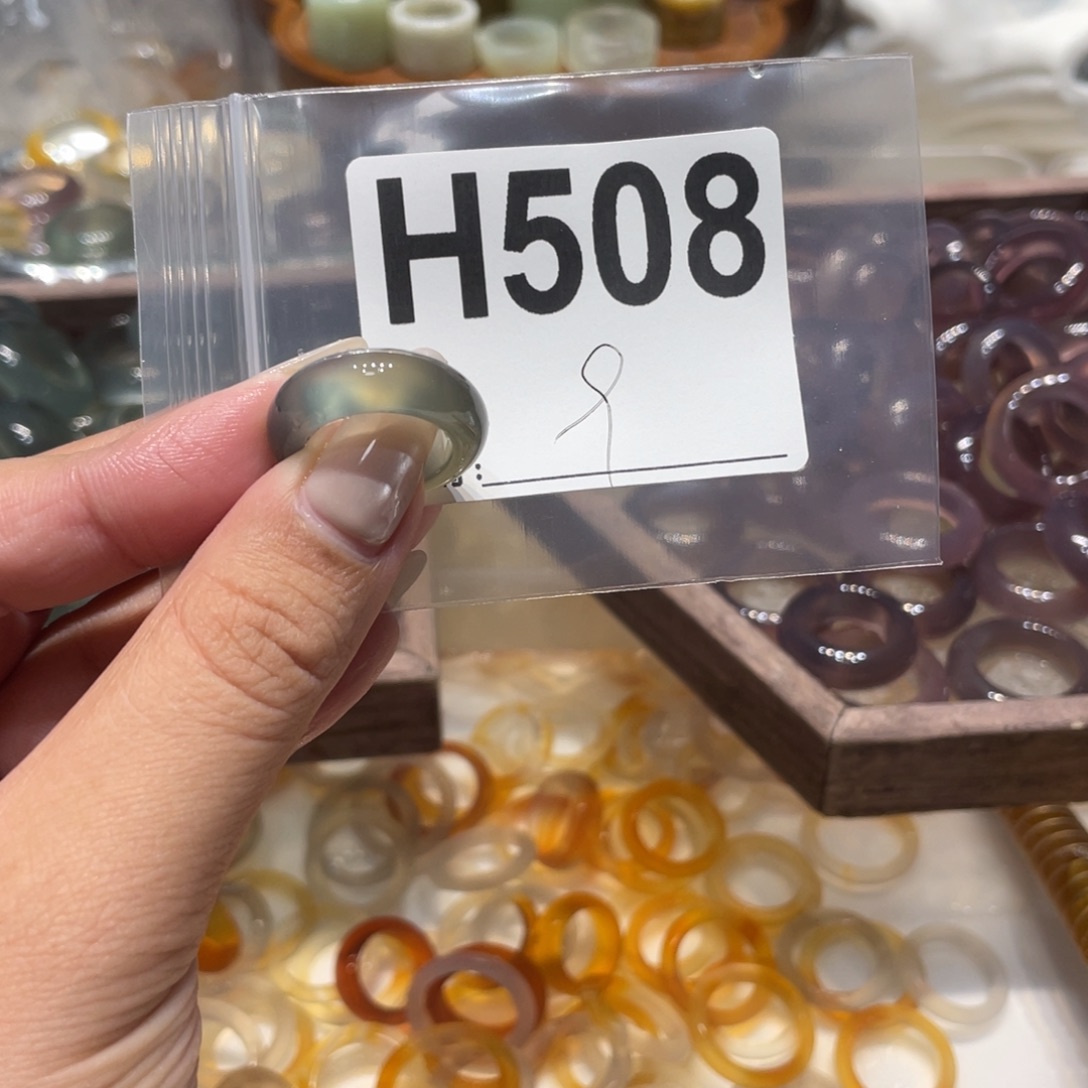 玛瑙/玉髓未镶嵌戒指508