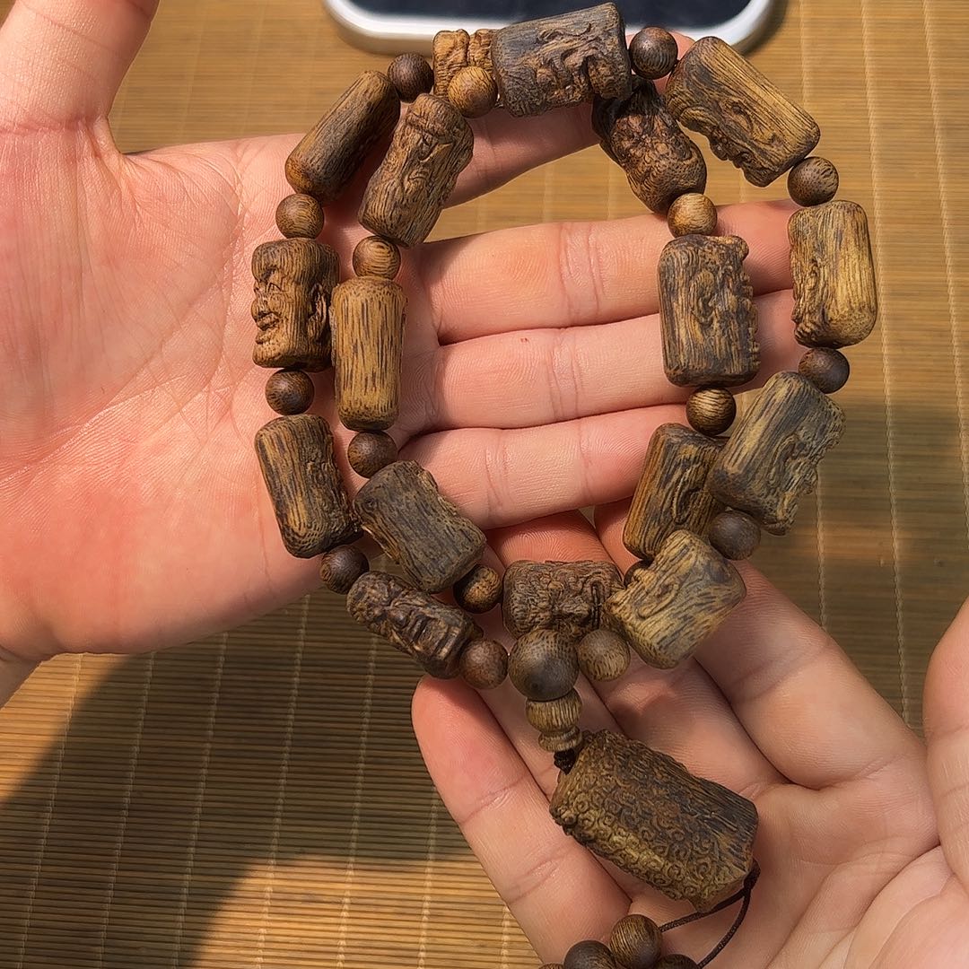 手串沉香十八罗汉手持50克一物一发