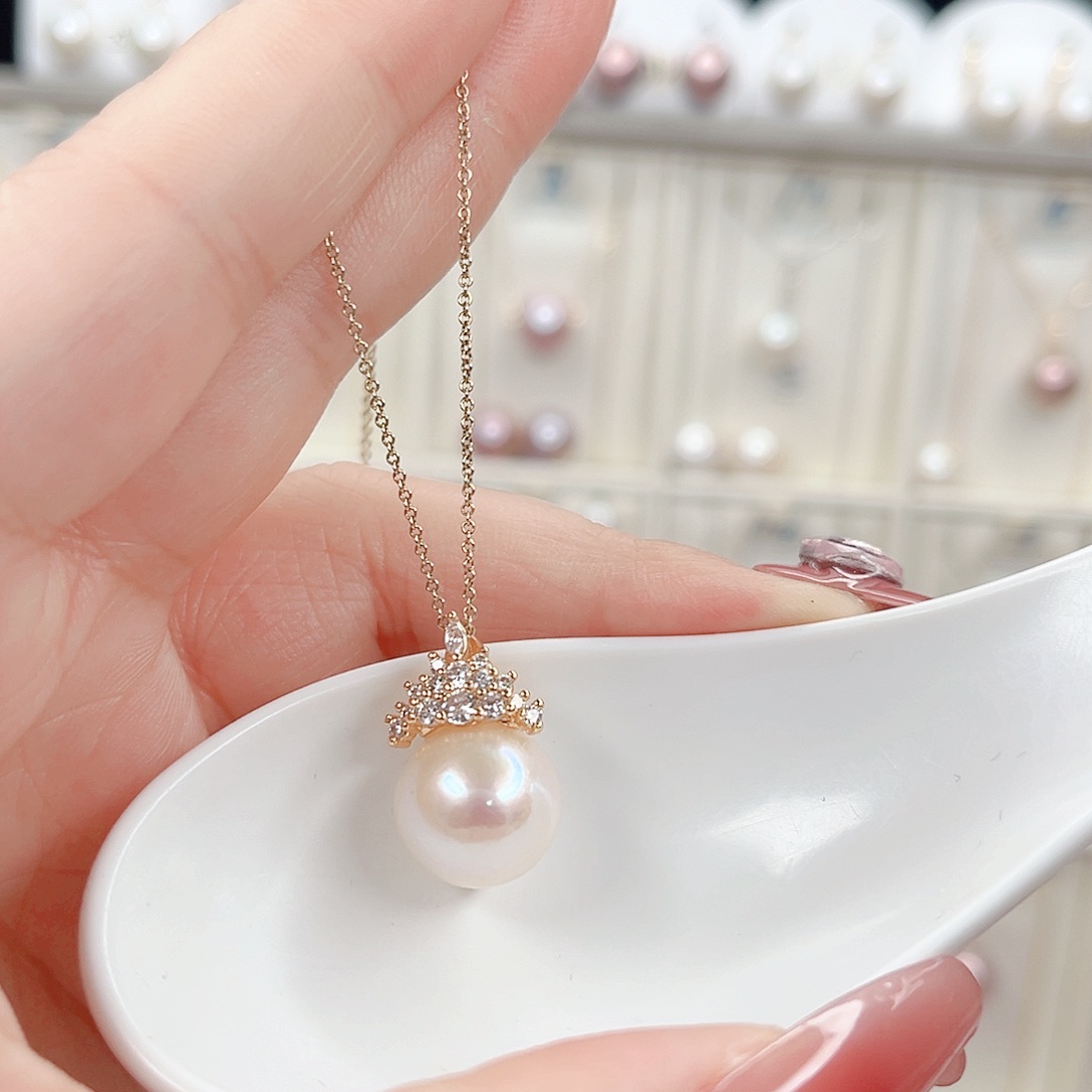 合金淡水珍珠吊坠(赠链)