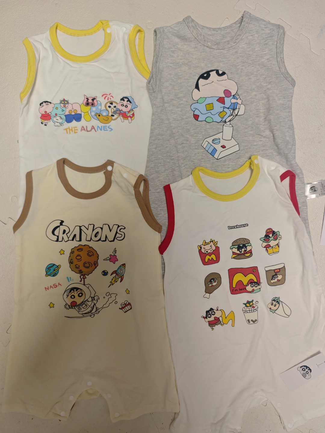 婴童套装链接婴儿连体衣儿童夏季宝宝冬季衣服纯棉婴幼儿卡通印花