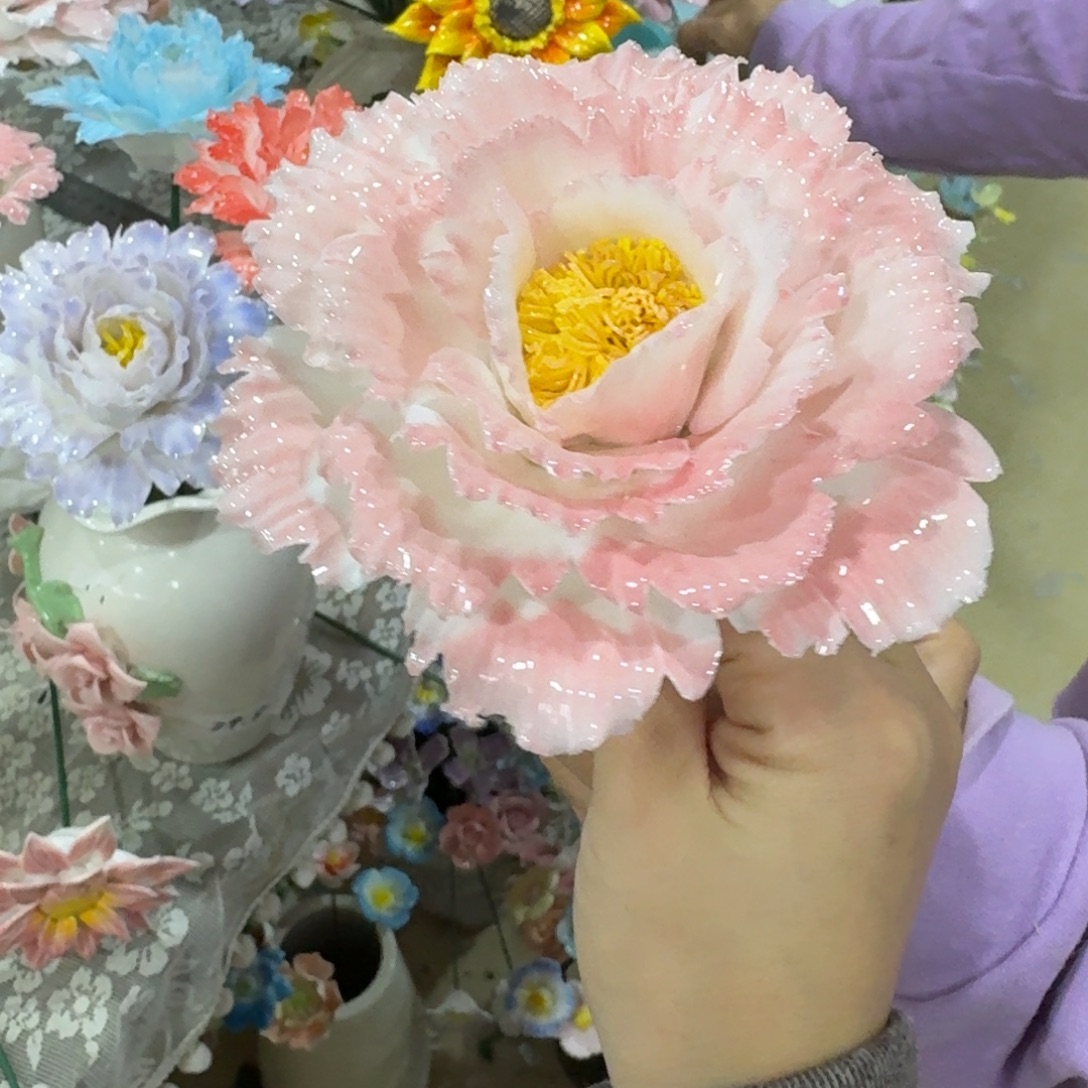 1209 陶瓷花拍满20元发货，退款的拉黑