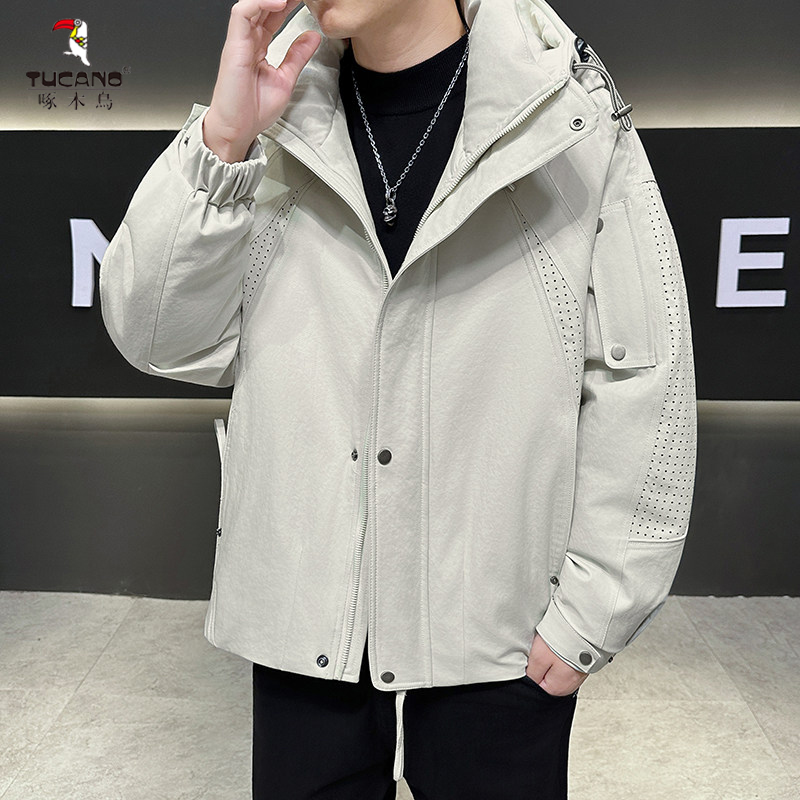 TUCANO/啄木鳥设计款羽绒服休闲潮流冬季连帽加厚保暖男士帅外套