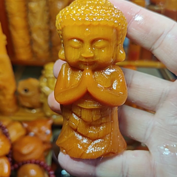 玉化把件竹雕宝宝佛