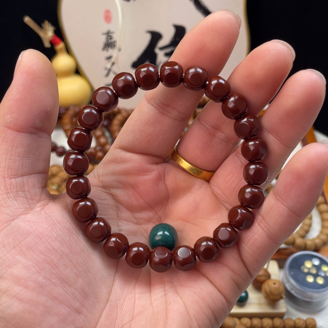 猴头核桃手串回血小六方➕琉璃20号