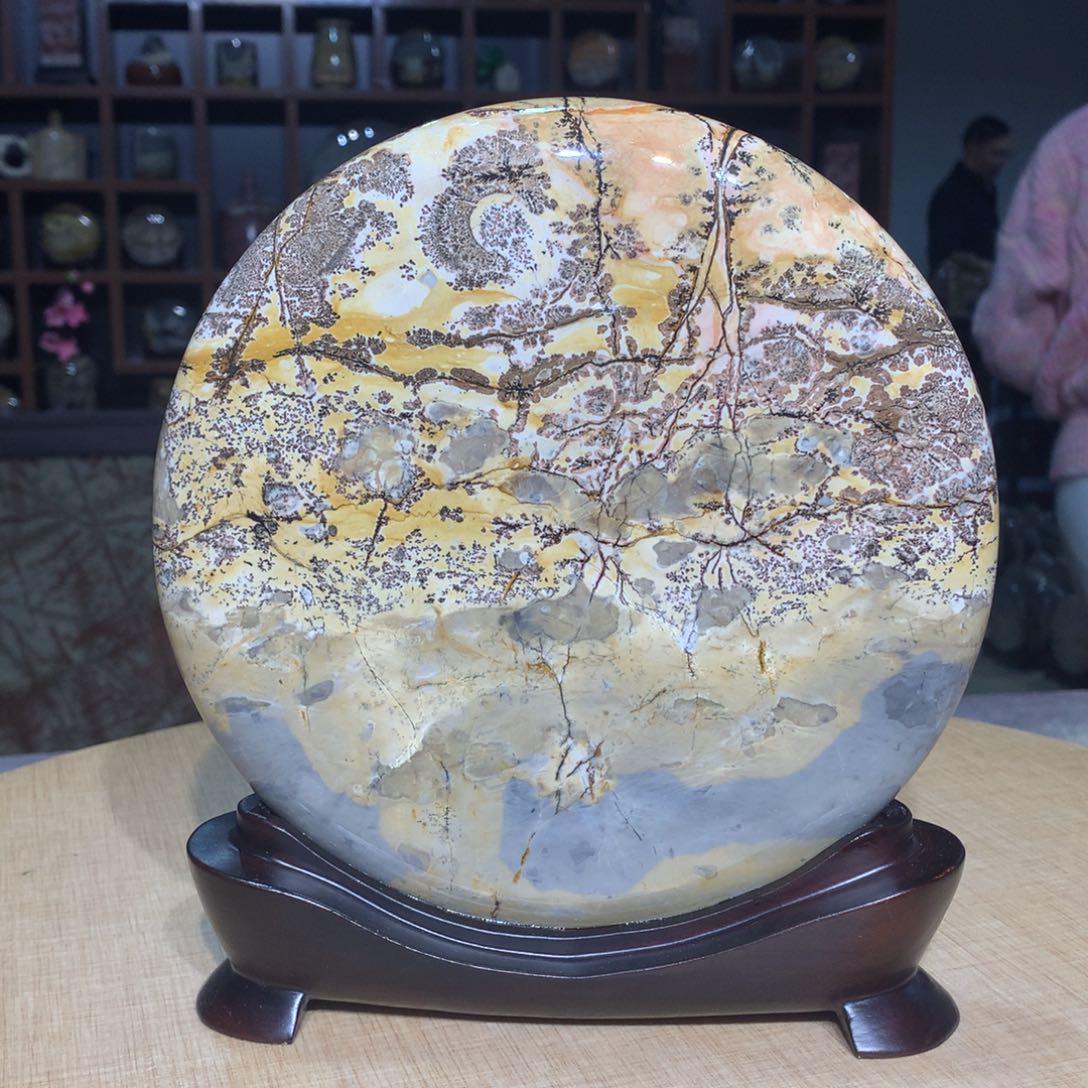 广西国画石摆件，收藏观赏