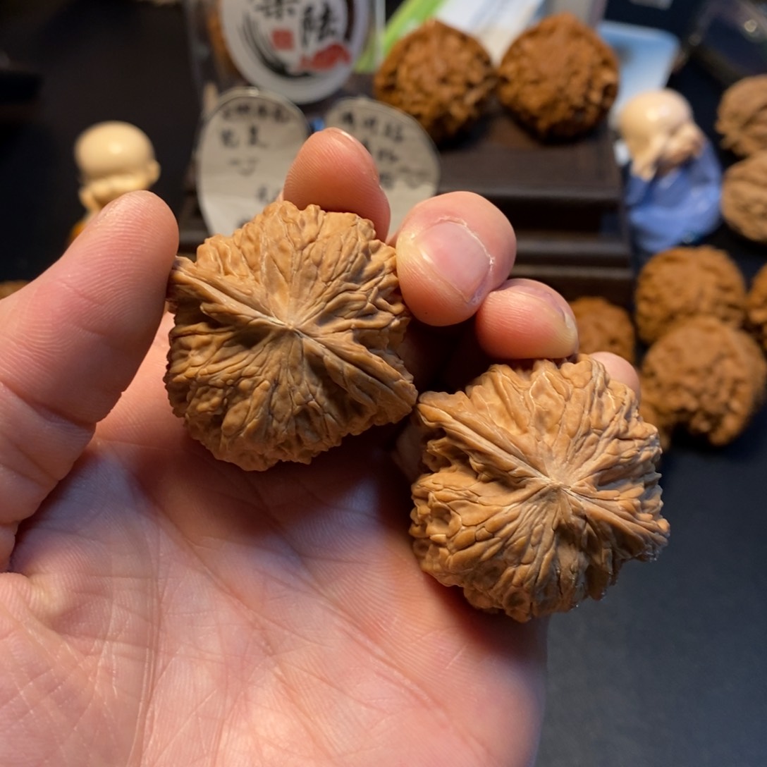 文玩核桃把件16号磨盘40尺全品