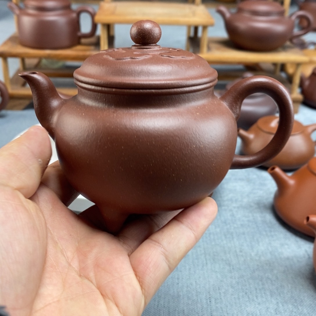 紫砂茶壶底槽清大彬如意