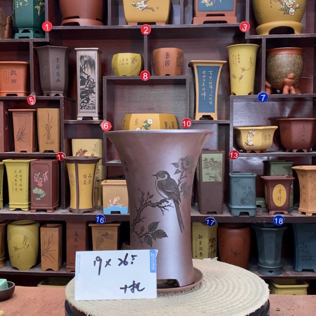 紫砂艺术紫砂花盆