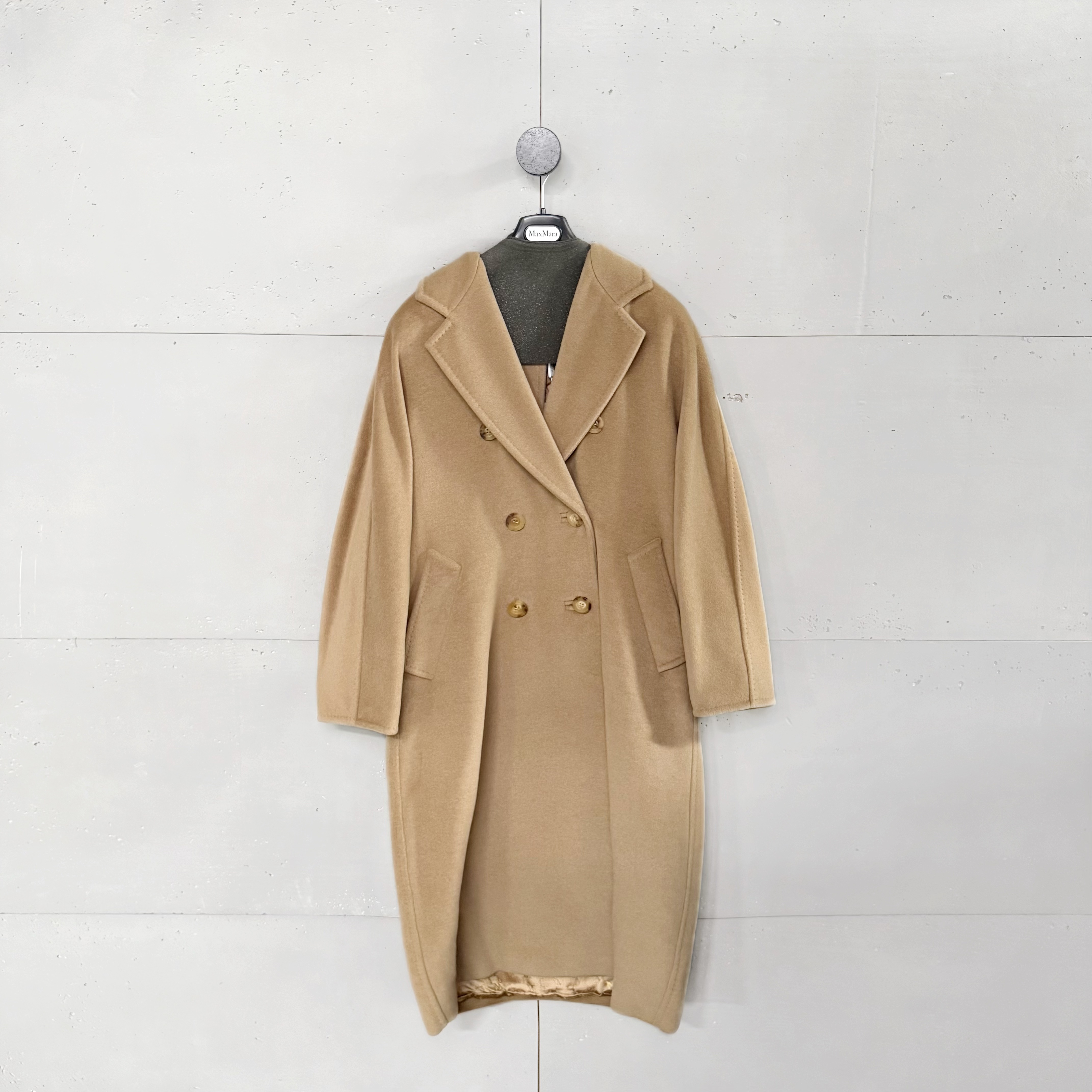 未使用 MaxMara 101801双排扣毛呢羊绒大衣