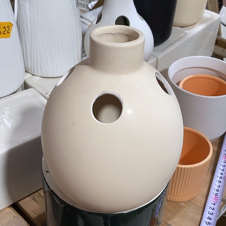 摆件陶陶盆有孔 瑕疵介意勿拍