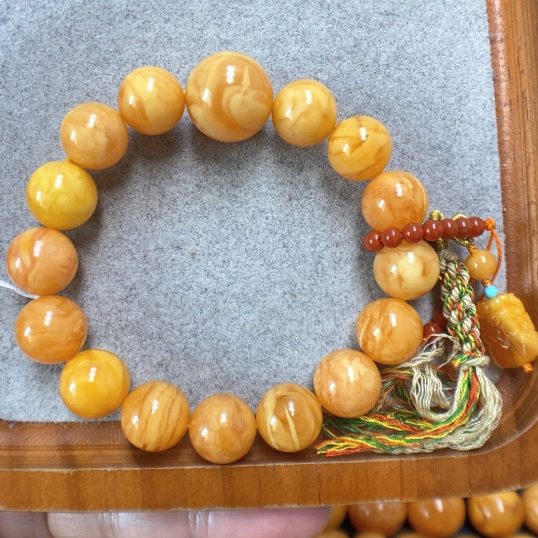 蜜蜡手串未镶嵌蜜蜡