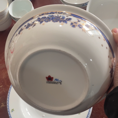 景德镇高温陶瓷红叶陶瓷9英寸汤碗