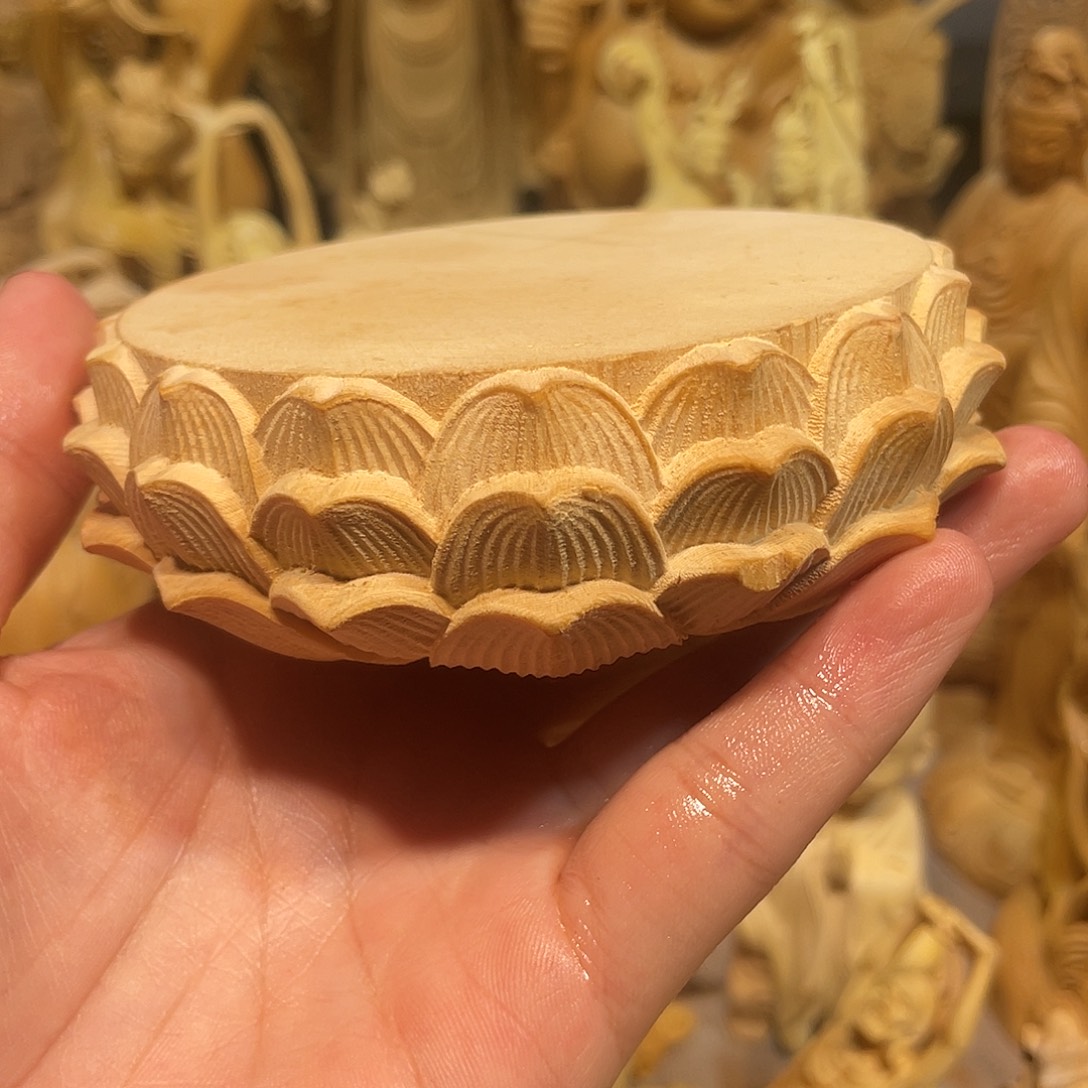 黄杨木瑕疵莲花座