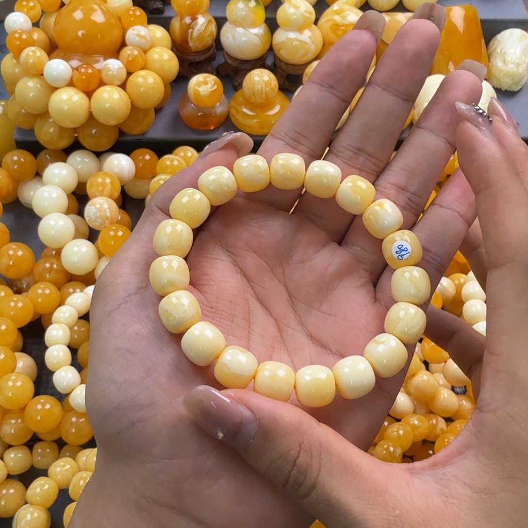 蜜蜡未镶嵌珠宝奇石同料12mm