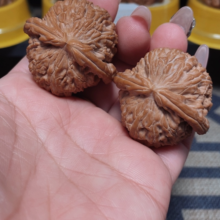 文玩核桃把件白狮子40