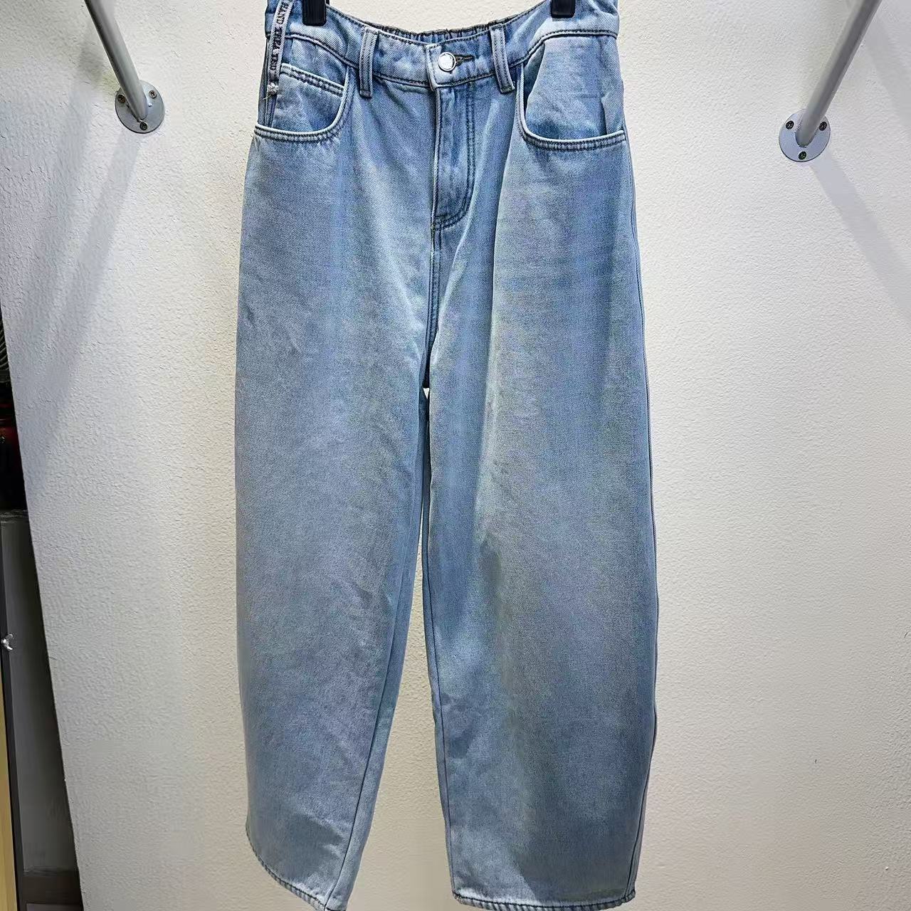 休闲风牛仔裤蓝色潮流直筒1685