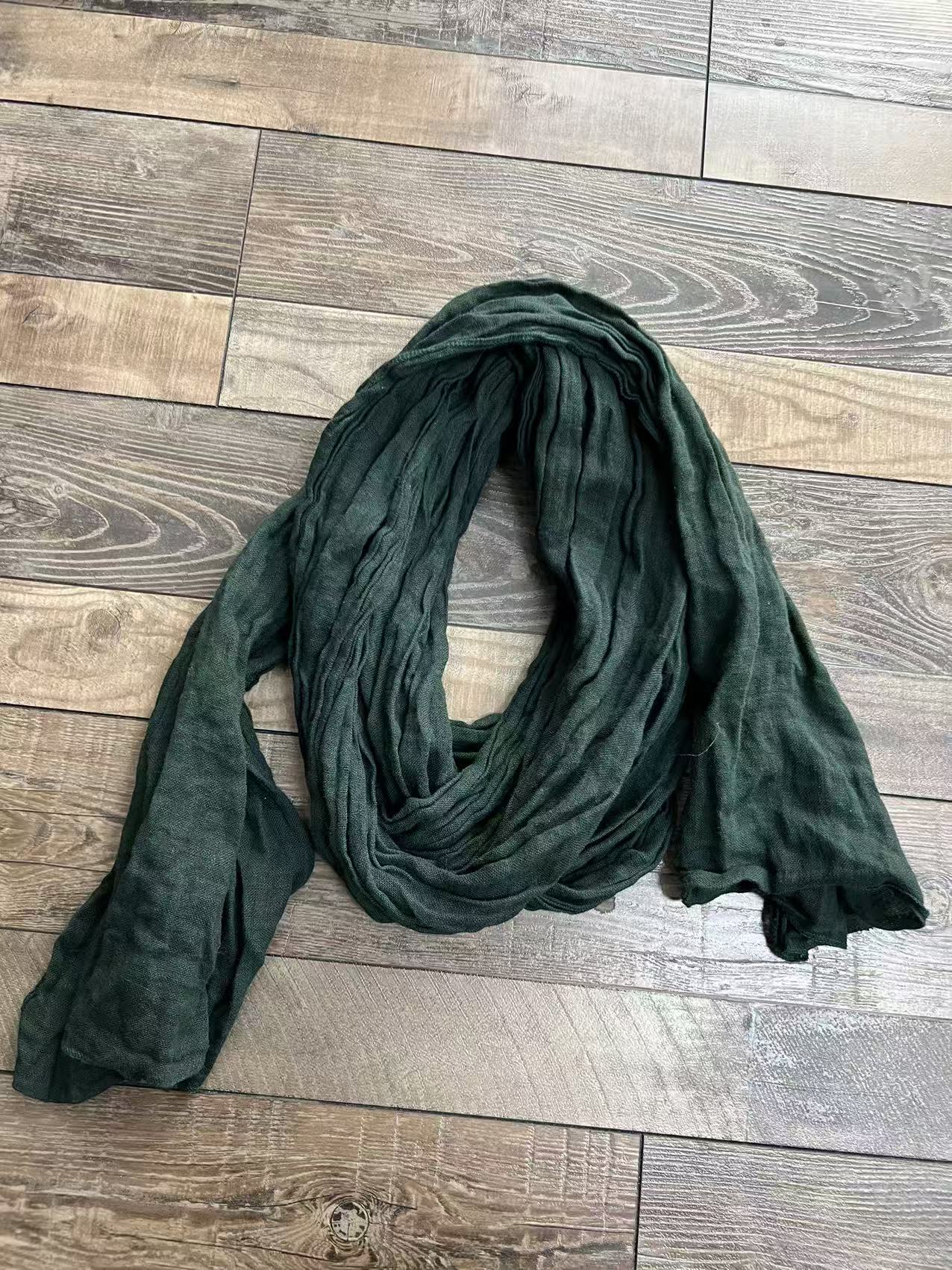 016 冬季新品亚麻休闲百搭女士围巾