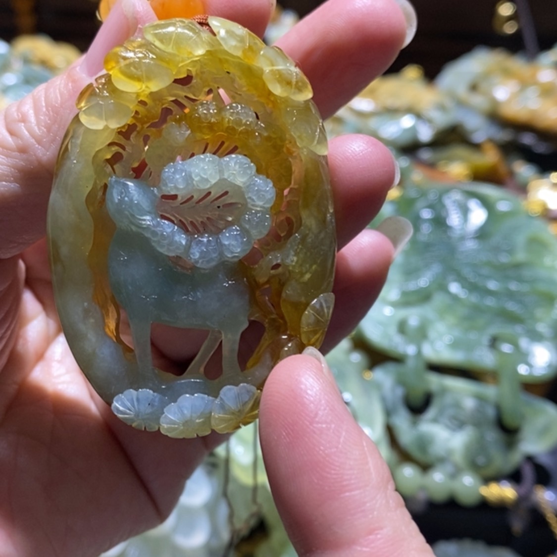 【闪购商品】岫玉毛衣链未镶嵌