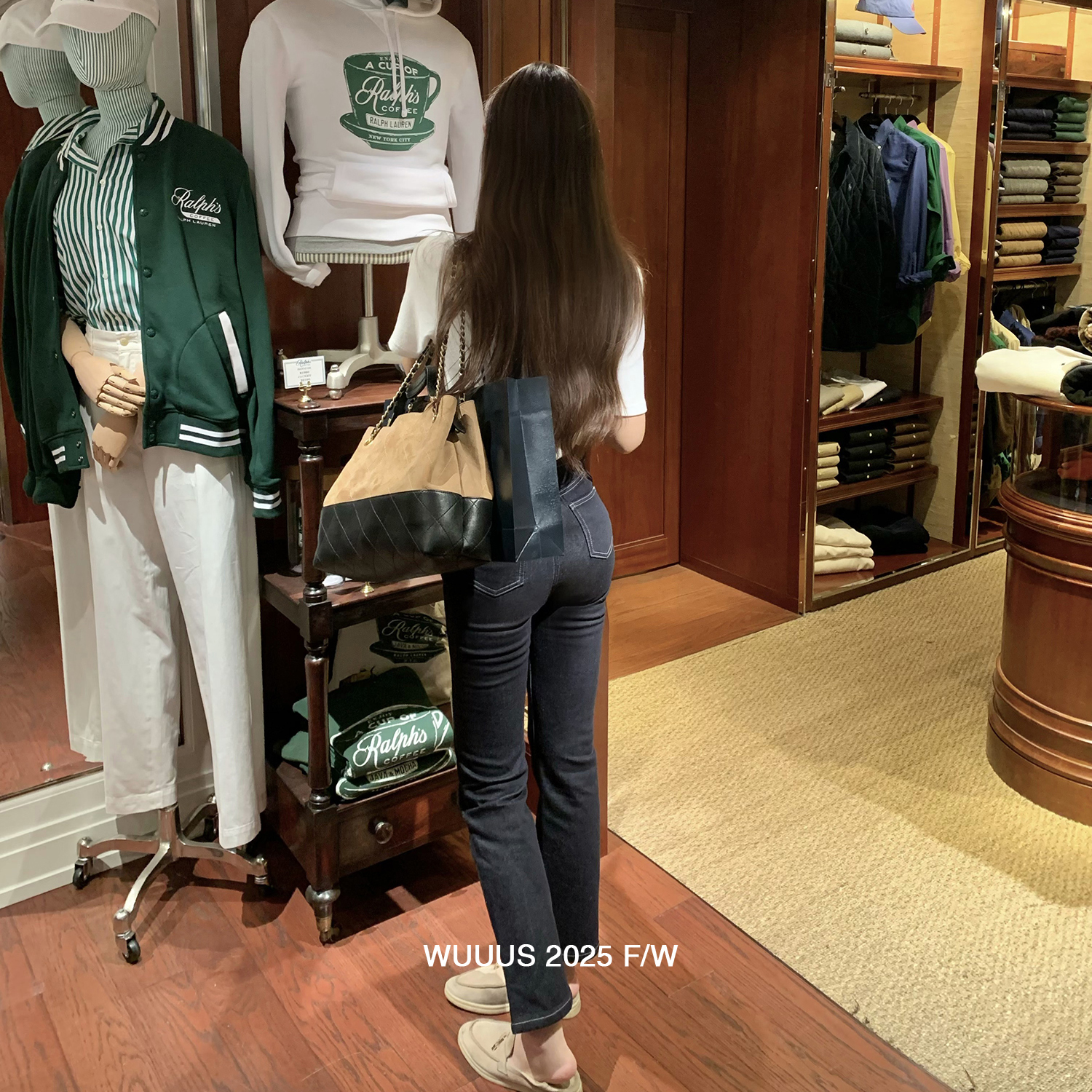 【复古千禧】不收脚的紧身牛仔裤3319