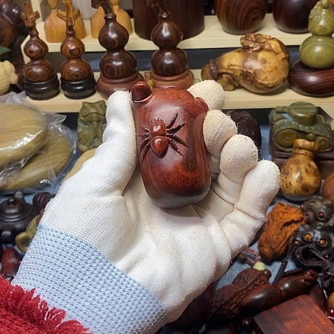 枫印度小叶紫檀知足常乐脚丫