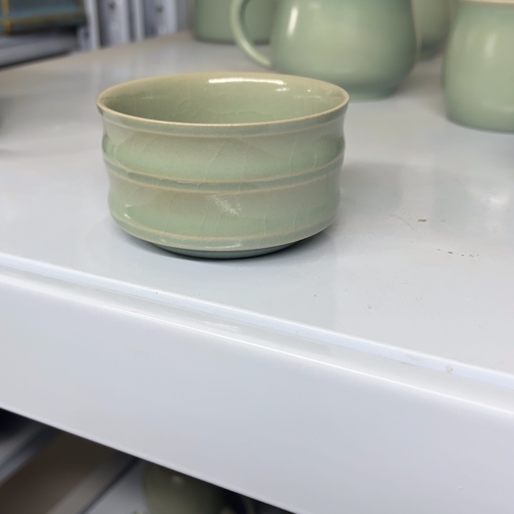 M****摆件微瑕竹节汝瓷