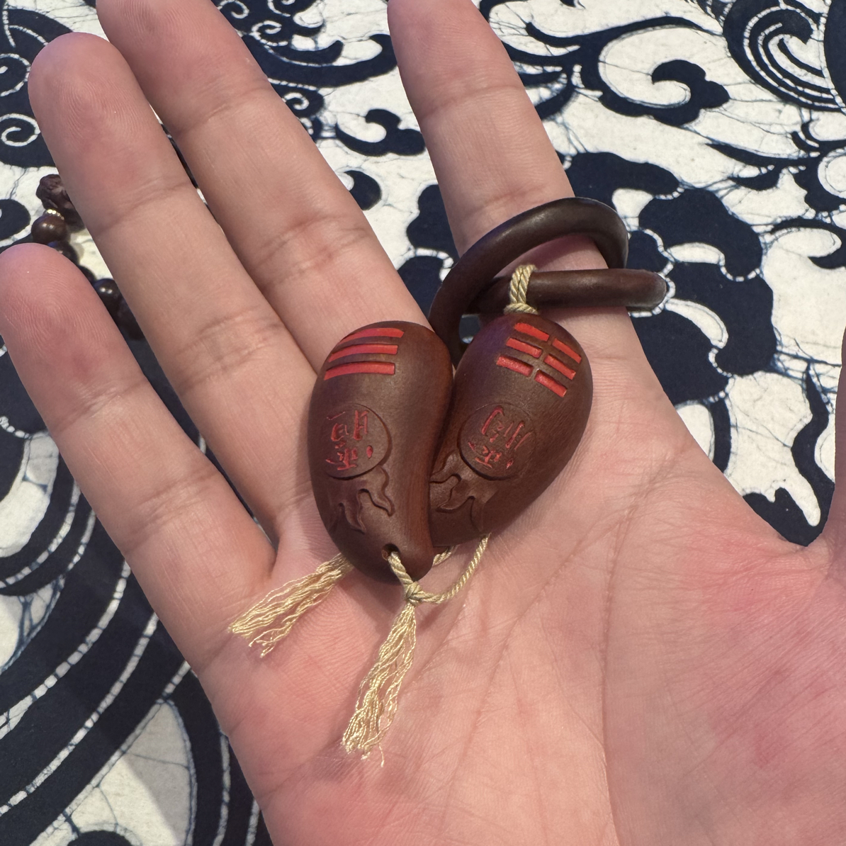 雷击木 圣杯  乾坤圈挂绳 佩戴  把玩  使用