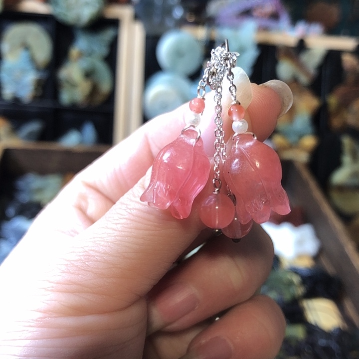 岫玉未镶嵌岫玉耳环