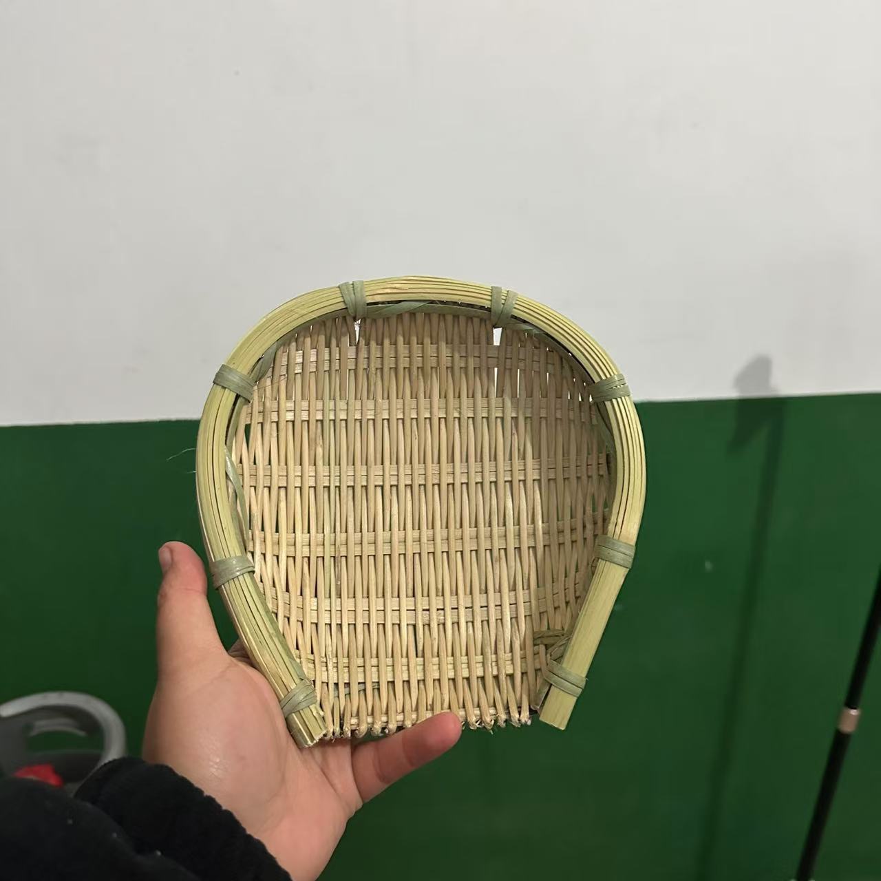 纯手工竹青筲箕17*17厘米