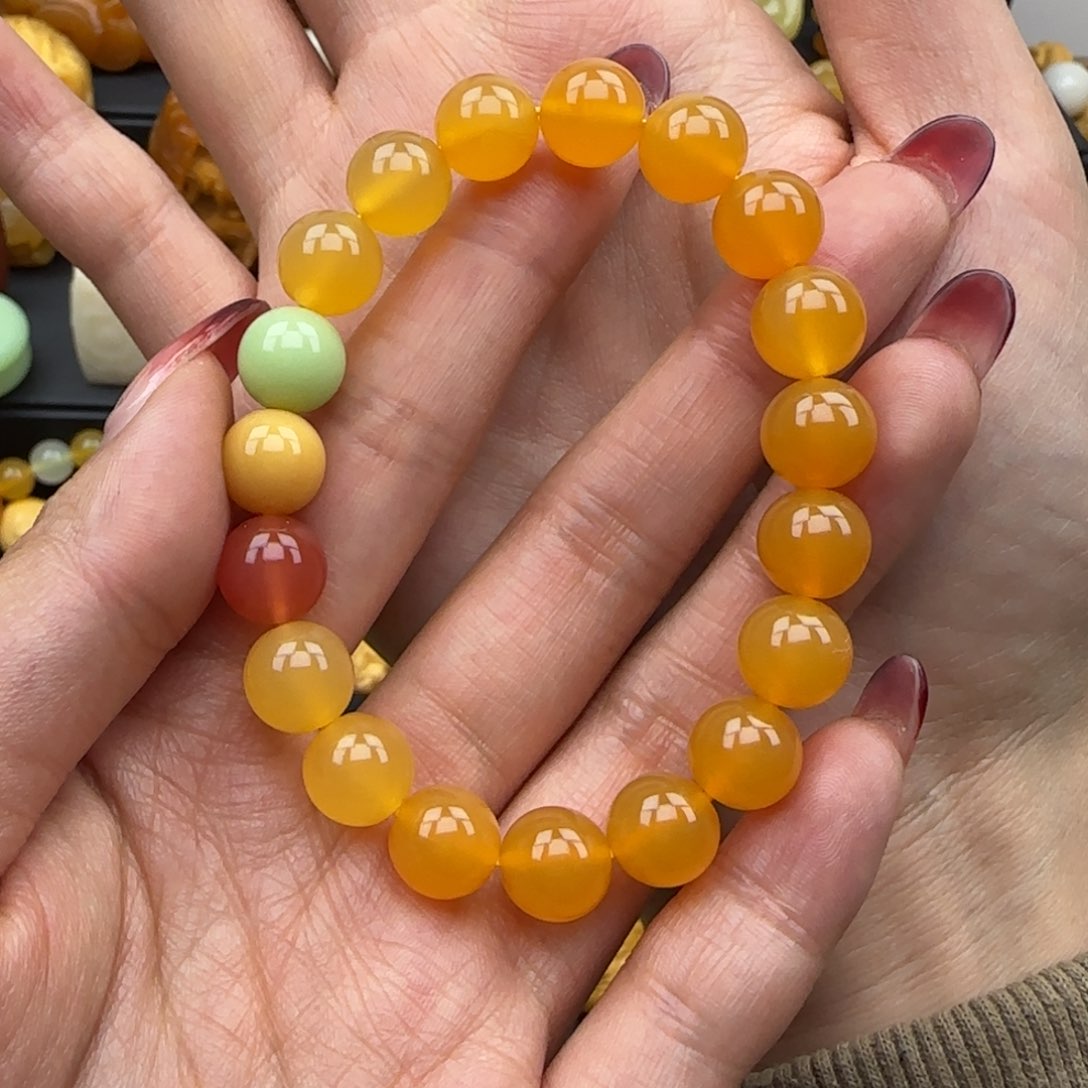 石英质玉颈饰未镶嵌羊*咩