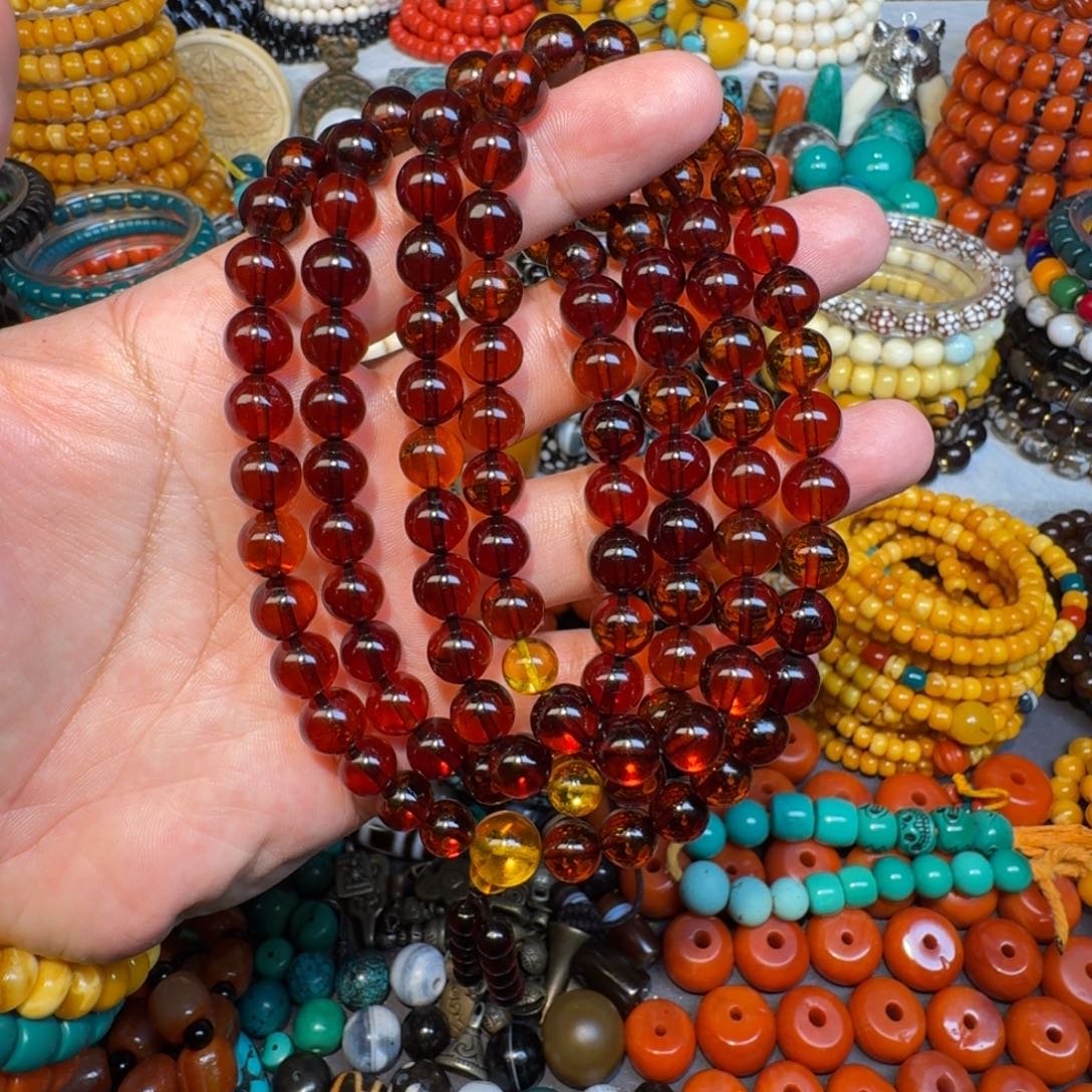 血珀未镶嵌颈饰0.9