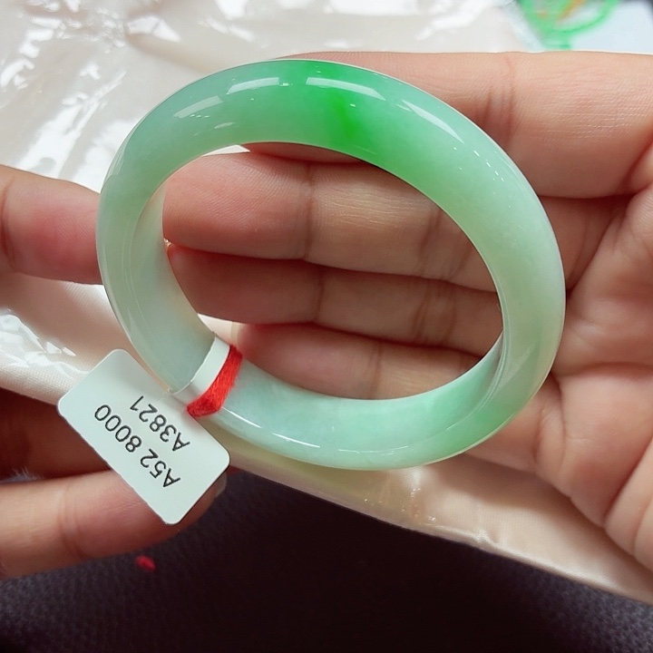 翡翠未镶嵌手镯天然缅甸A货翡翠（26号）