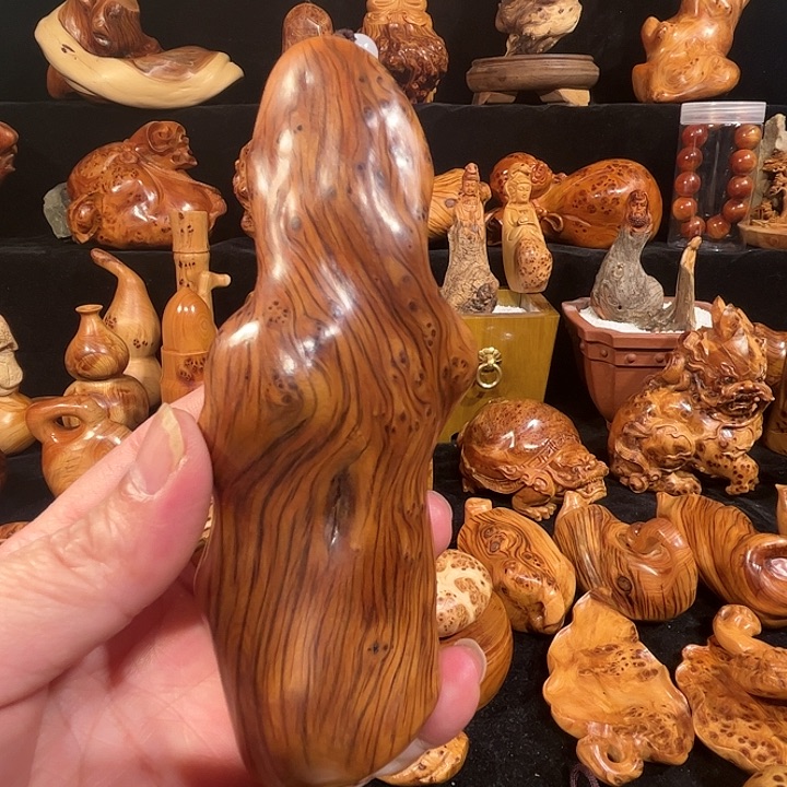 柏木（崖柏）用****5崖柏手工制作 手把件