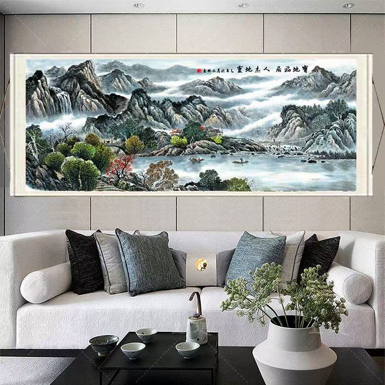 《宝地富居》横幅装饰画