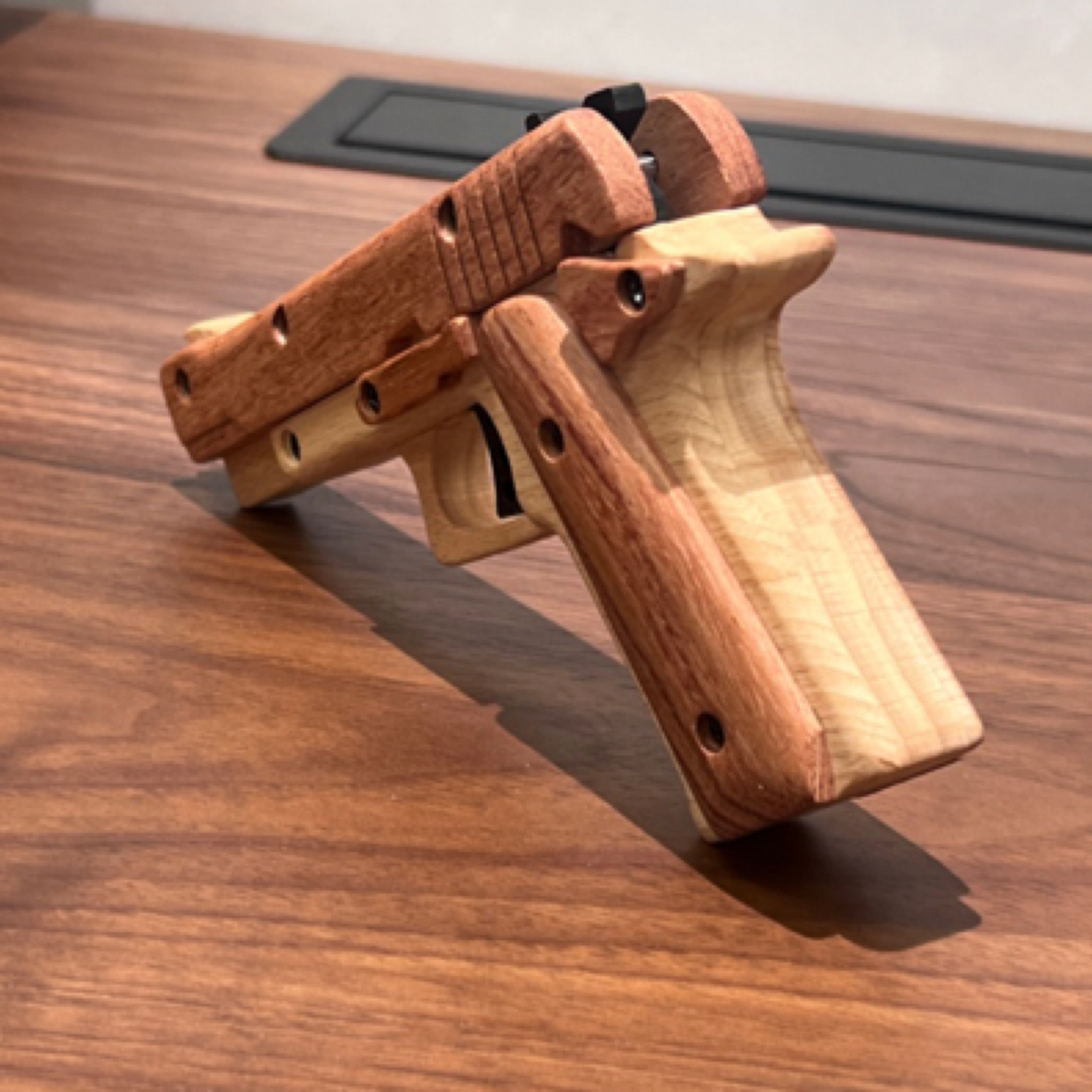 实木小号1911玩具可弹皮筋木质榉木巴花