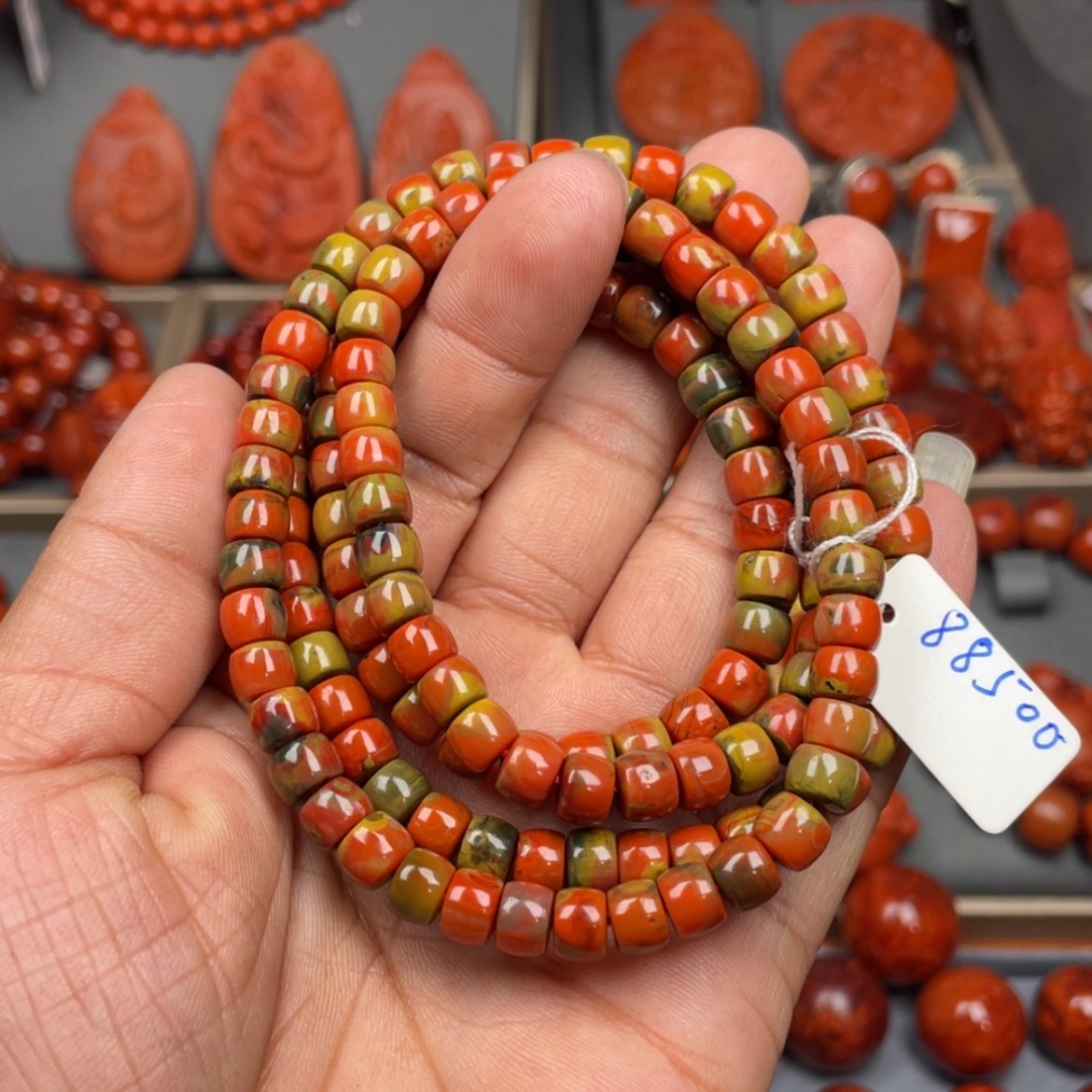 【闪购商品】南红玛瑙珠宝奇石未镶嵌多圈6